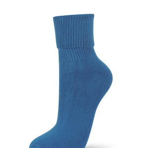 Peúga com punho canelado